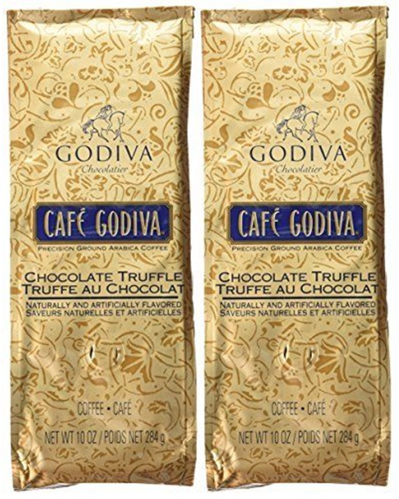 Café Godiva Chocolate Truffle Ground Coffee Two bags