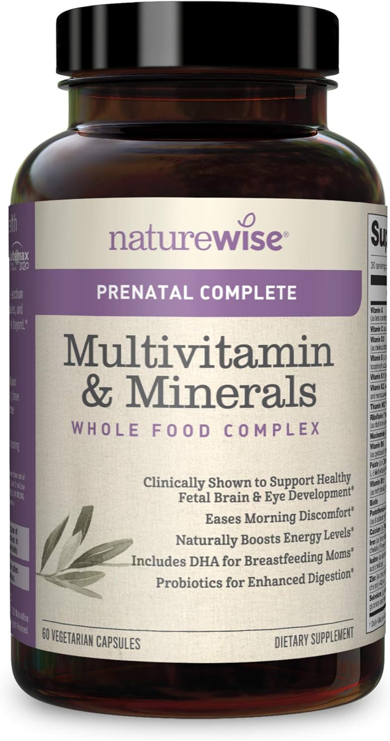 NatureWise Prenatal Whole Food Multivitamin for Women | Folate, Vegeta