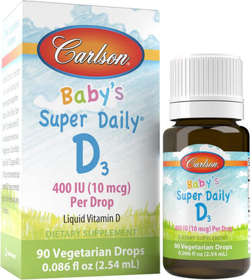 Carlson Laboratories Super Daily D3 for Baby, 0.086 Fl oz90 Count (Pac