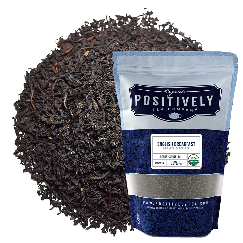 Organic Positively Tea Company, English Breakfast Black Tea, Loose Leaf