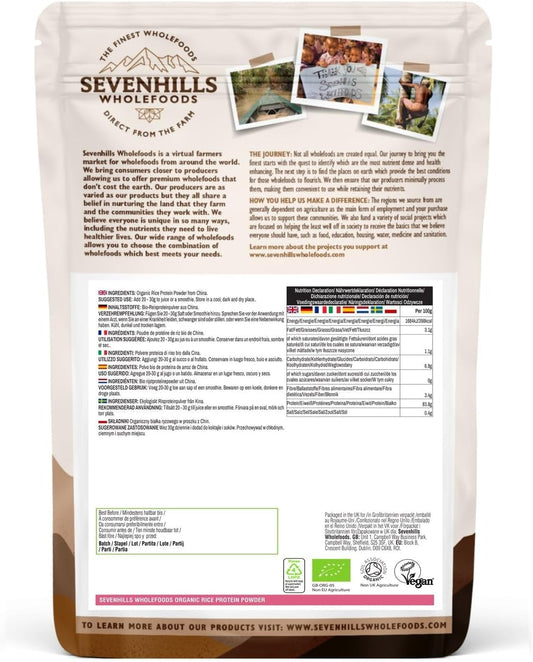 Sevenhills Wholefoods Organic Rice Protein Powder 1kg

SIZE: 1 kg (Pac1 Kilo Grams
