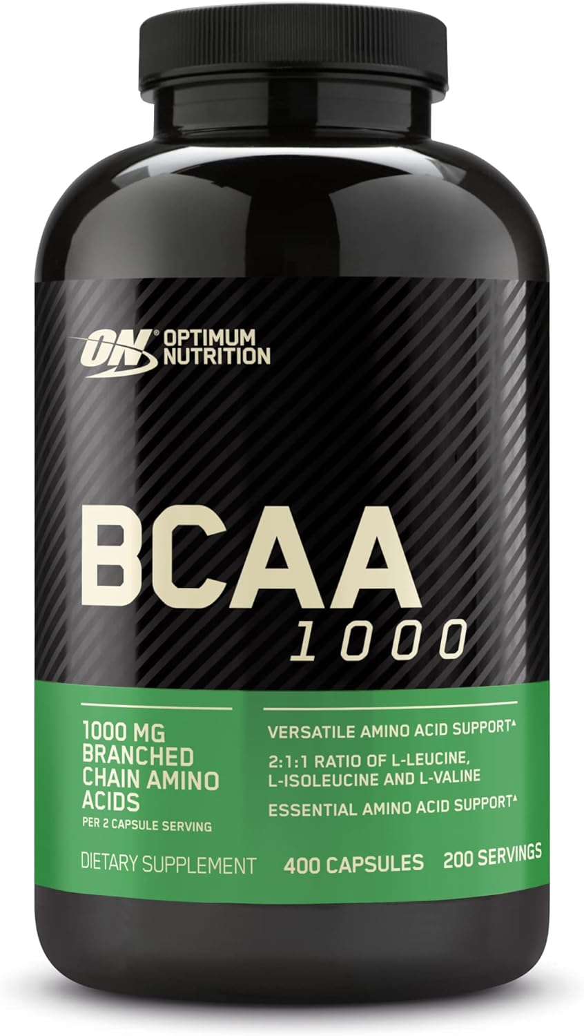 Optimum Nutrition Instantized BCAA Capsules, Keto Friendly Branched Ch