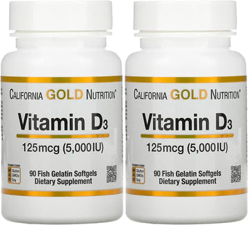 Vitamin D3 Supplement By California Gold Nutrition - Support For Healt