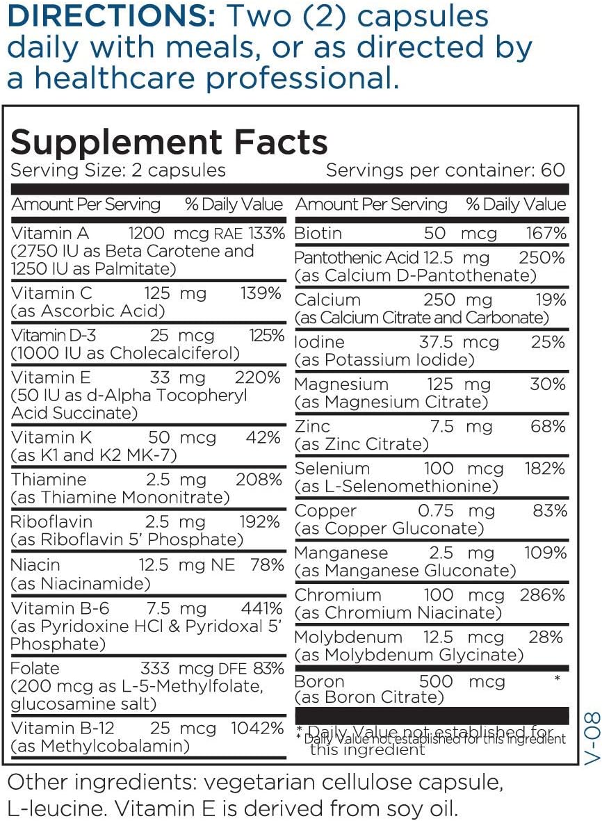 Metabolic Maintenance Basic Maintenance Plus D-3 Without Iron - Twice 