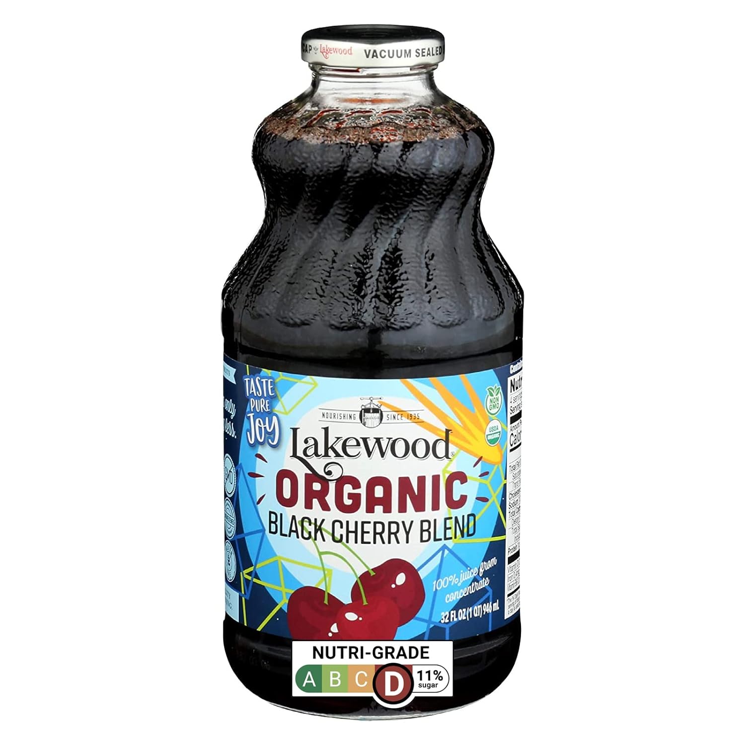 LAKEWOOD JUICE SH BLK CHERRY ORG 32OZ