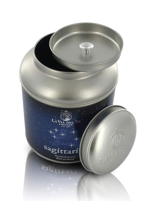 La Via del Te Sagittarius, Scented Blend of Black Teas, Loose-Leaf Tea in Tin Can