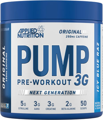 Applied Nutrition Pump 3G Pre Workout - Energy, Focus & Performance (3375 Grams