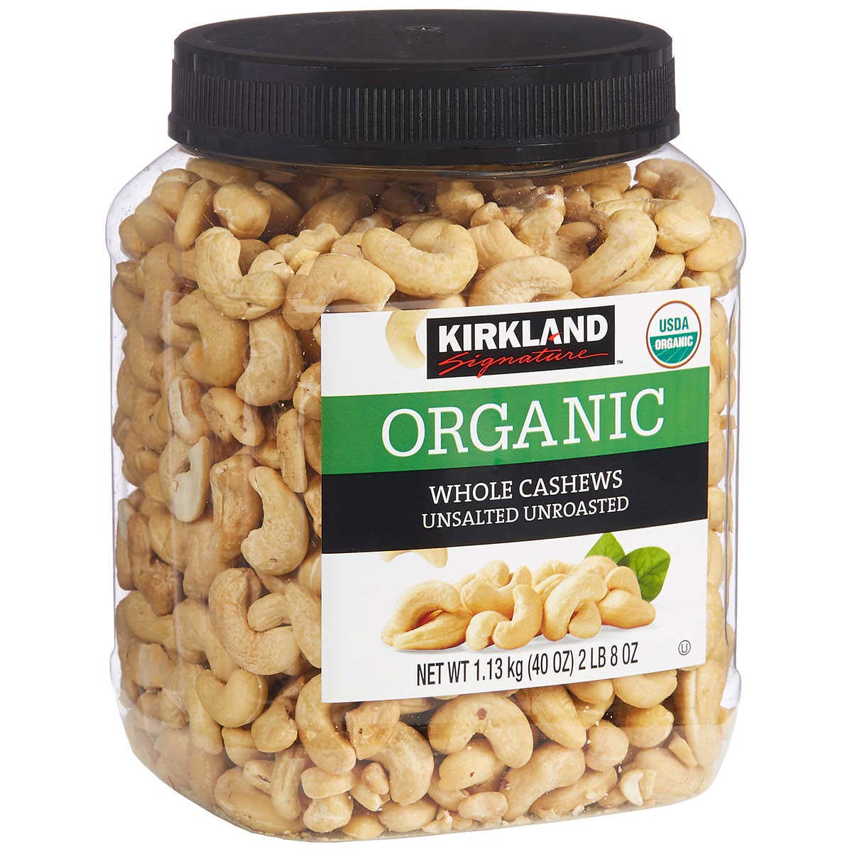 Kirkland Signature Organic Unsalted Cashew, 40 Oz : Grocery 