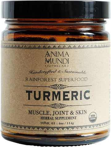 Anima Mundi Organic Heirloom Turmeric - Organic Turmeric Root Powder f
