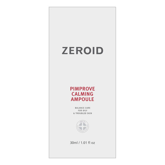 ZEROID Pimprove Calming Ampoule Korean Dermocosmetic Balance Care for Oily & Troubled Skin (30)