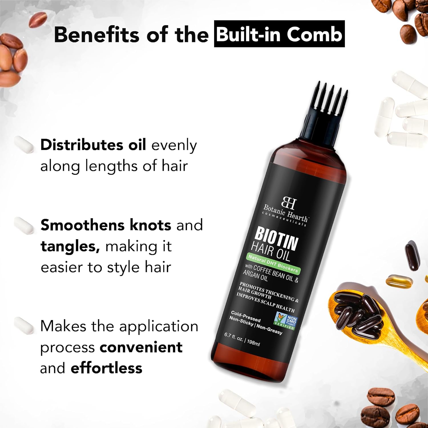  Botanic Hearth Biotin Hair Oil For Hair Growth Infused With