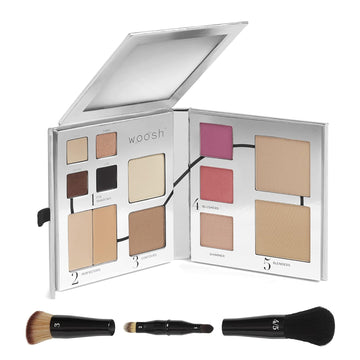 Woosh Beauty The Fold Out Face with Secret Brush #2.5 Med Tan