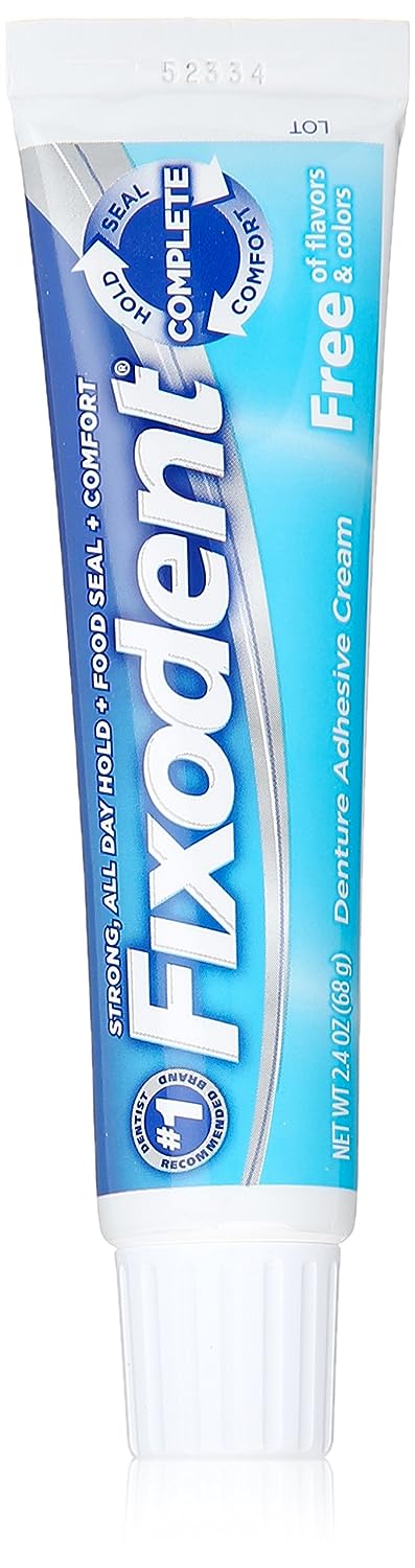 Fixodent Complete Free Denture Adhesive Cream 2.4  (Pack of 6)