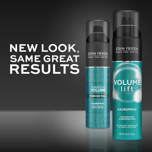 John Frieda Volume Lift Hairspray for Fine or at Hair Safe for Color-Treated Hair Volumizing Hair Nourishing Spray with Air-Silk Technology 10
