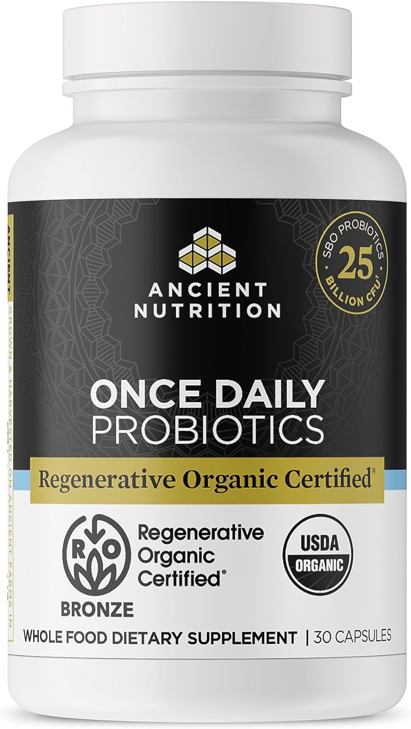 Ancient Nutrition Regenerative Organic Certified Probiotics, Daily Pro