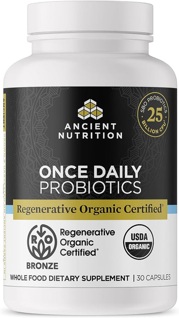 Ancient Nutrition Regenerative Organic Certified Probiotics, Daily Pro