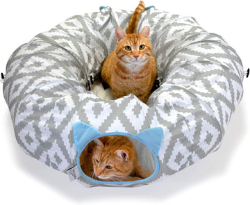 Kitty City Large Cat Tunnel Bed, Cat Bed, Pop Up Bed, Cat Toys
