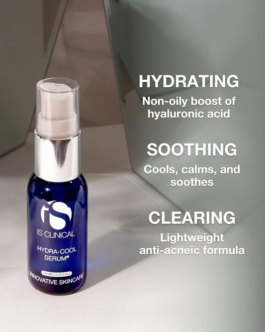 iS CLINICAL Hydra-Cool Serum, Refreshing and Hydrating Skin Face Serum, Anti-Blemish, Anti-Redness