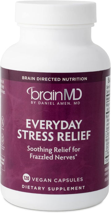 Dr Amen Brainmd Everyday Stress Relief - 120 Capsules - Promotes Relax