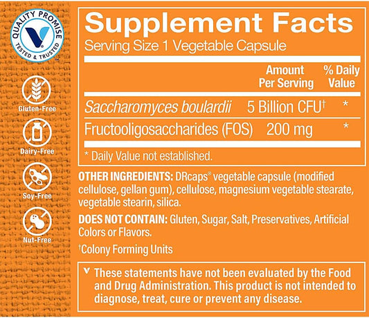 The Vitamin Shoppe Saccharomyces Boulardii 5 Billion, Supports Digesti2.89 Ounces