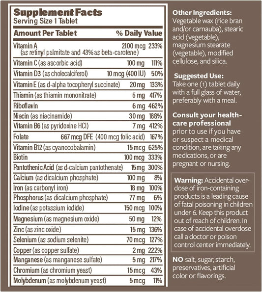 Endurance Products Endur -Vm With Iron, Daily Multi-Vitamin For Women