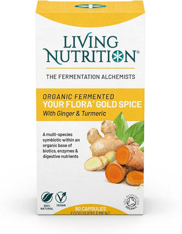 Living Nutrition Organic Your Flora Gold Spice Food Supplement

27 Grams