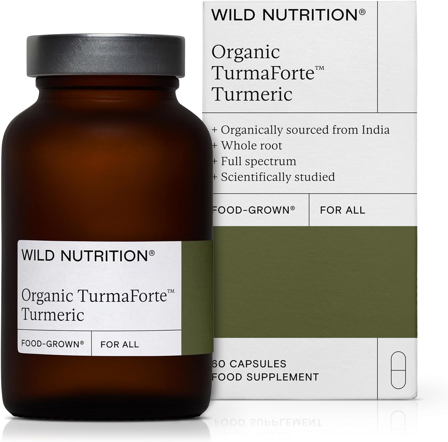 Wild Nutrition ??Food-Grown Turmaforte Turmeric Capsules | Full Spectr200 Grams