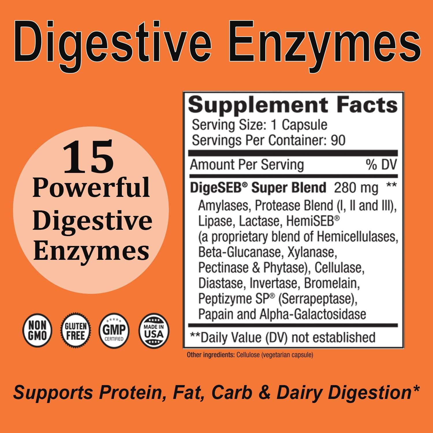 Digest-GI Ultra – Digestive Enzyme Supplement 90 Vegetarian Capsules -