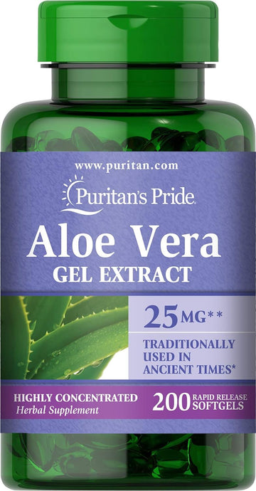 Puritan's Pride Aloe Vera Extract 25mg (5000mg equivalent) S