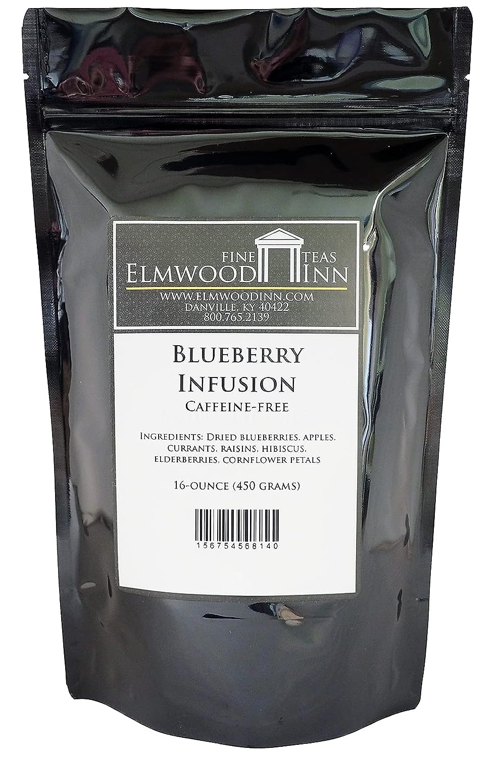 Elmwood Inn Fine Teas Blueberry Caffeine-free Fruit Infusion Pouches