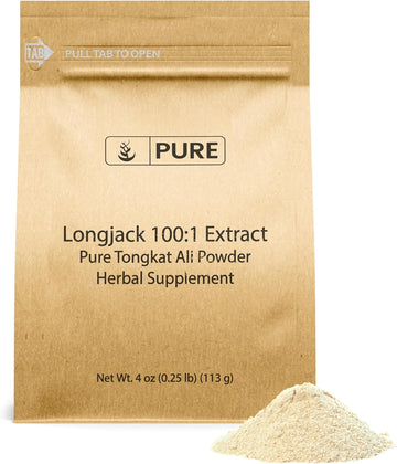 Pure Original Ingredients Longjack Extract (4oz) Tongkat Ali, Vegan and Gluten-Free