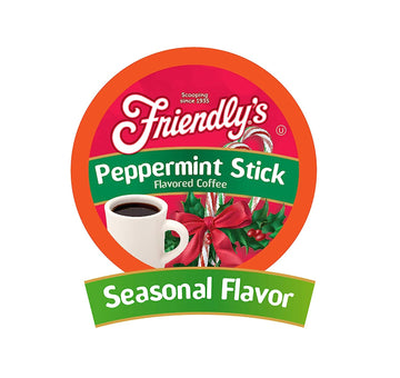 Friendly's Flavored Ice Cream Coffee Pods, Compatible with Keurig K Cup Brewers (Peppermint Stick, 40 Count)