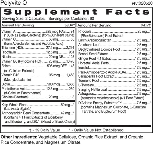 D'Adamo Personalized Nutrition - Optimal Health Stack (Blood Type O)