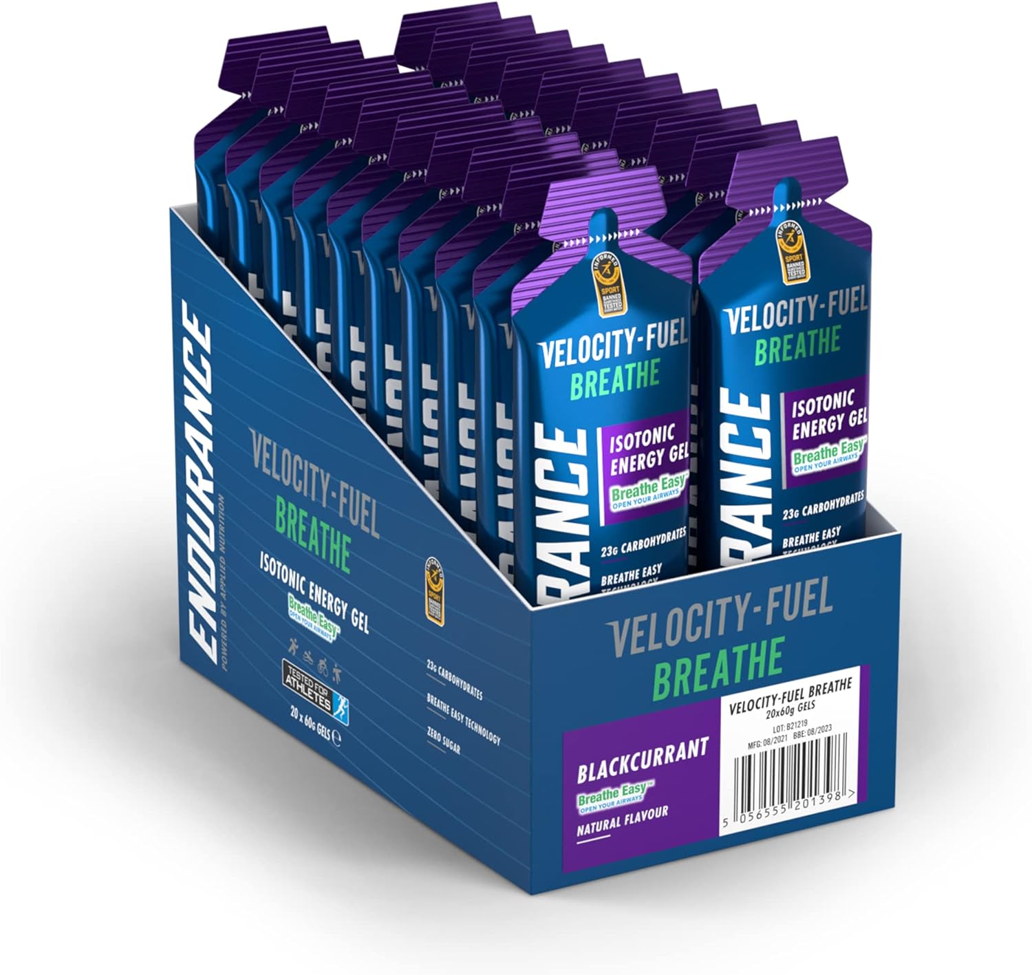 Applied Nutrition Endurance - Breathe Energy Gel, With Carbohydrates &1.33 Kilo Grams