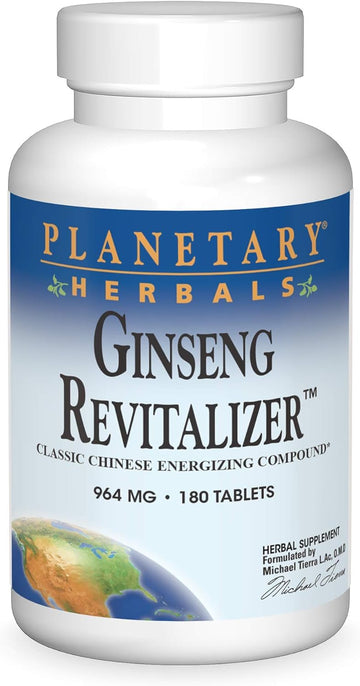 Planetary Herbals Ginseng Revitalizer 1000mg 180 Tabs