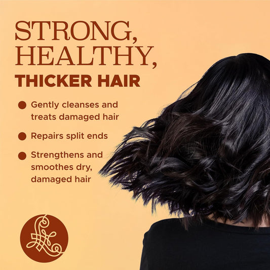 Luseta Shampoo and Conditioner Set for Hair Growth with Turmeric & Collagen, Hair Thickening Volumizing Shampoo for Thin or Oil Hair, Sulfate and Parabens Free 2x16.9