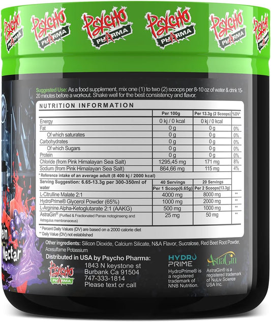 Psycho Pharma Pump it up. Pump it Way up Edge Pump Contains an All-Star Combination of The Most up to Date Effective Nit