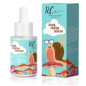 Rosie Claire Cosmetics - Snail Mucin Serum, Snail Mucin Essence, Vitamin C Serum, Vitamin E Serum, Snail Filtrate, Anti Aging, Acne Scars, Moisturizer, Exfoliating, Boosts Collagen