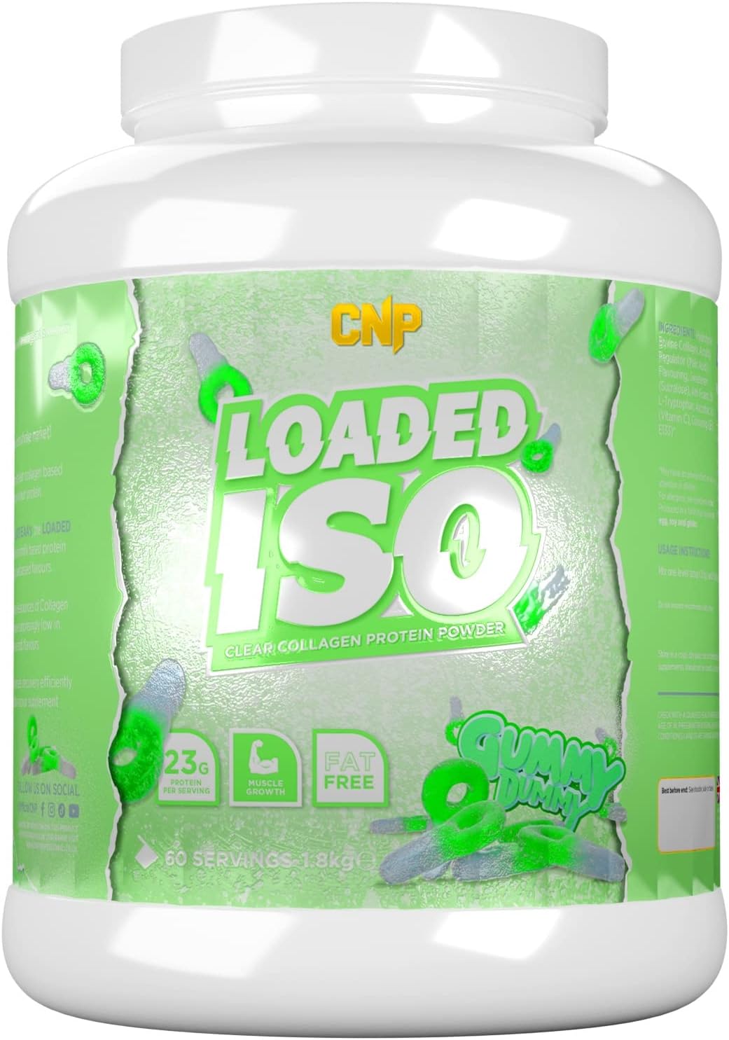 CNP Professional Loaded ISO, Clear Collagen Protein Powder, 24g Protei2.06 Kilo Grams