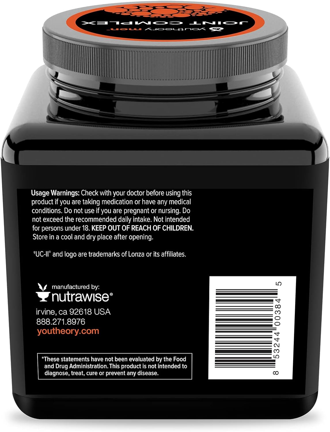 Youtheory Joint Complex for Men – with Boswellia, Ginger, Turmeric, & 