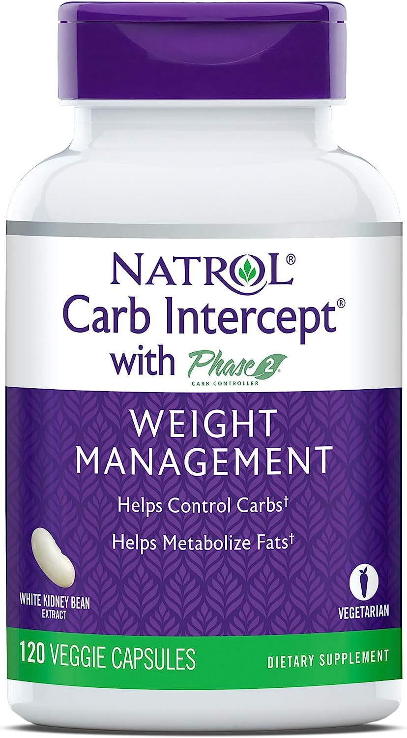 Natrol Carb Intercept With Phase 2 Carb Controller Capsules, White Kid5.1 Ounces