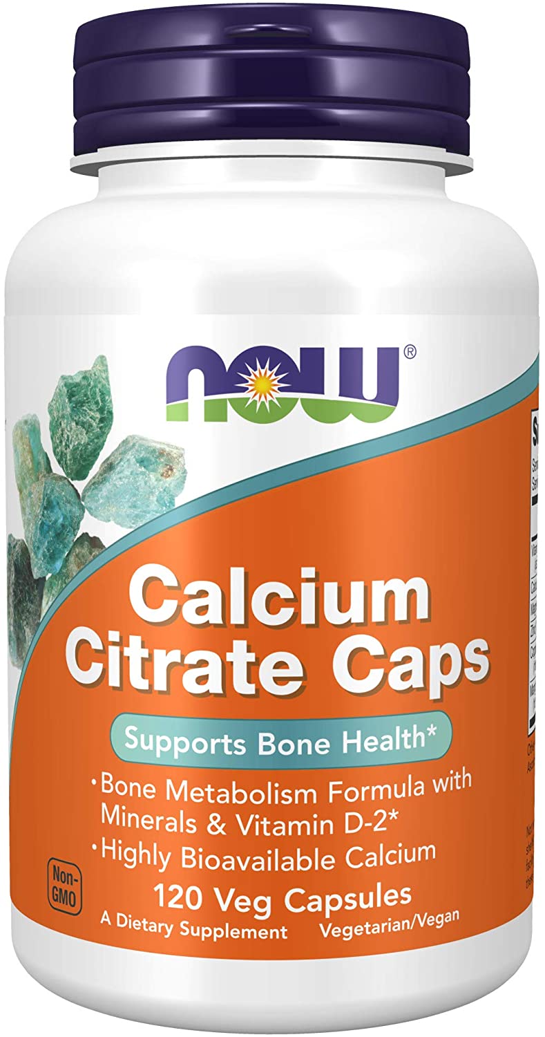 NOW Supplements, Calcium Citrate with Vitamin D, Magnesium, Zinc, Copper, and Manganese