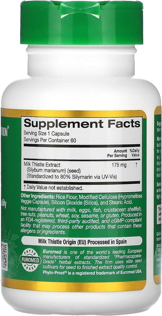 Milk Thistle Extract, Supports Liver Health, Standardized to 80% Silym
