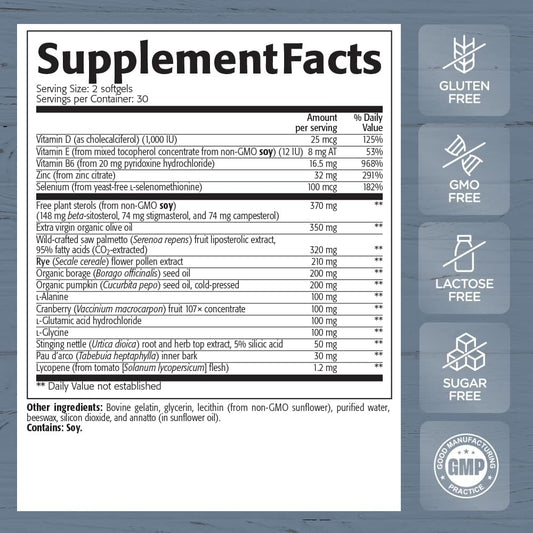 New Roots Herbal Prostate Perform supplement (60 Softgels) Saw Palmett