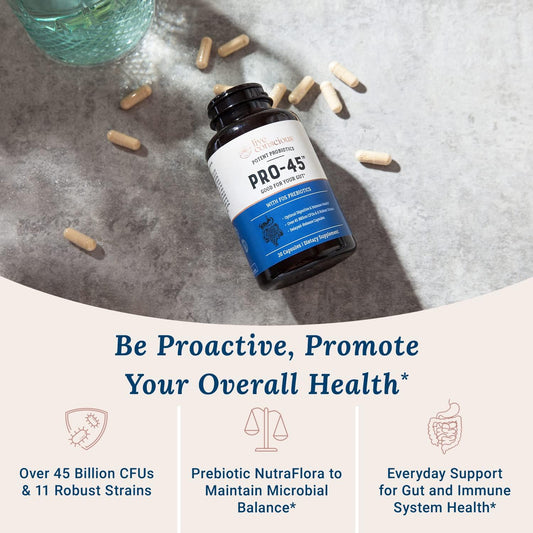 Live Conscious Pro45 Probiotics For Women & Men: Comprehensive Formula1.45 Ounces