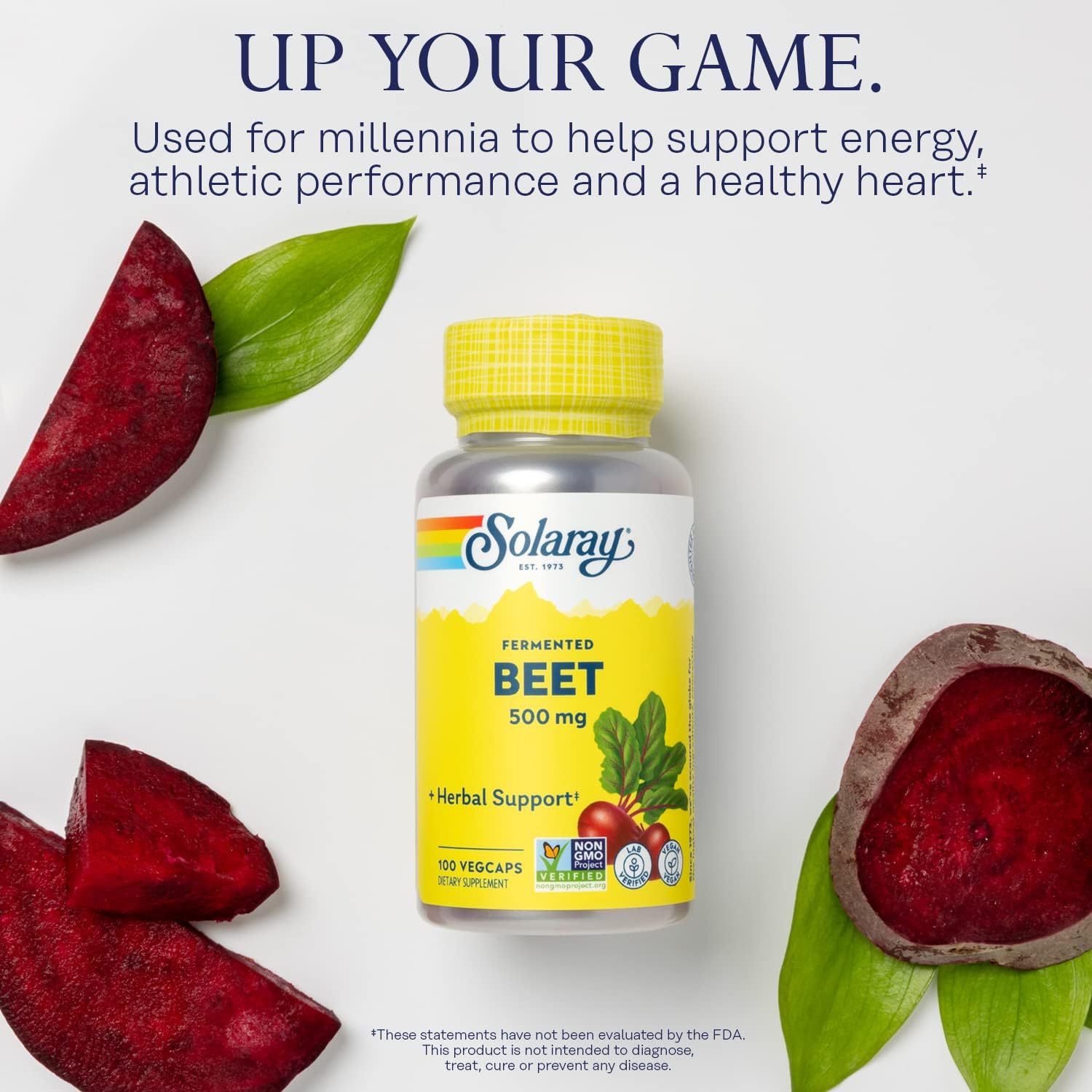 Solaray Organically Grown Fermented Beet Root Root Organic, Veg Cap (B