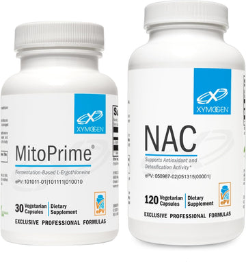 XYMOGEN MitoPrime (30 Capsules) + NAC (120 Capsules) 2-Produ