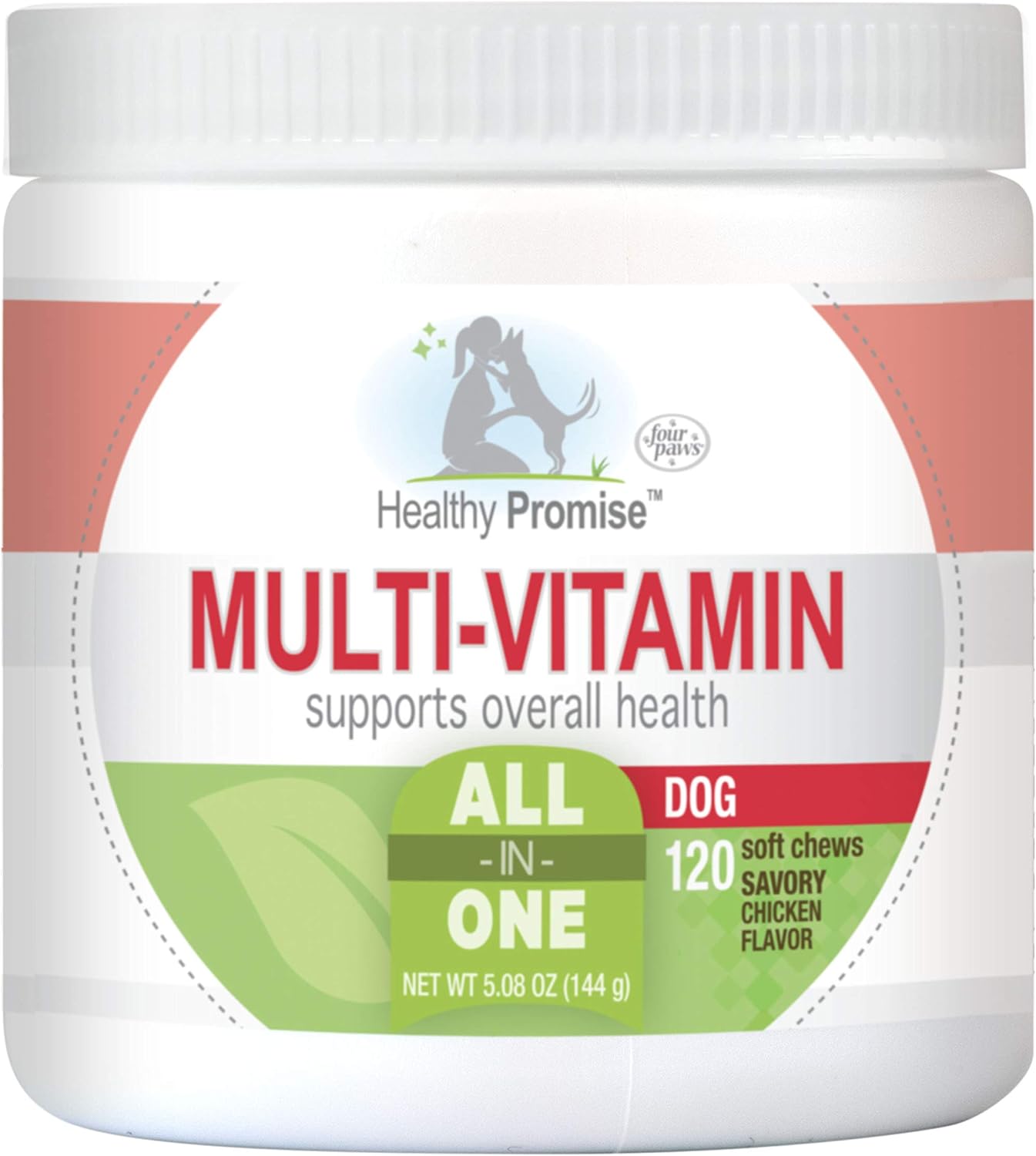 Four Paws Healthy Promise Dog Multivitamin Soft Chews 120 Count