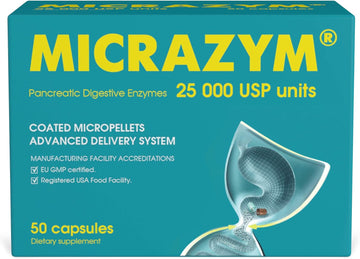 Micrazym AVVA Pharm? Pancreatic Enzymes - 25,000 USP Effective Pancrea2.15 Ounces