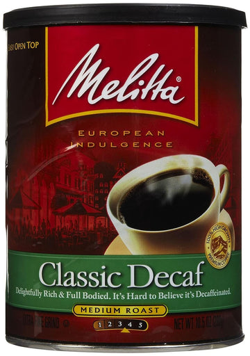 Melitta Classic Decaffeinated Ground Coffee, (Pack of 2)